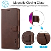 economico Cover per iPhone-telefono Custodia Per iPhone 16 Pro Max Plus iPhone 15 Pro Max Plus iPhone 14 13 12 11 Pro Max Plus Mini Copertina ribaltabile Con supporto A calamita Slot per schede Retrò TPU pelle sintetica