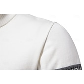 billiga Herrgolfkläder-Herr Tröja Vit Mörk marin Marinblå Långärmad Överdelar Golfkläder Kläder Outfits Bär kläder