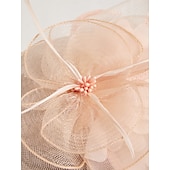 economico Fascinator-Fascinatori in Rete di Piume Cappelli Kentucky Copricapo con Cappello di Piume Fiore 1 PC Matrimonio Corsa di Cavalli Giornata Delle Donne Melbourne Cup Copricapo per impressionare Abito da corsa