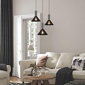 economico Luci Isola cucina-lampada a sospensione in cemento paralume in rete metallica lampada a sospensione industriale moderna in cemento 110-240v