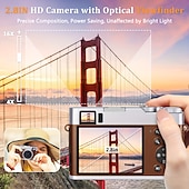 זול מצלמות פעולה-מצלמה דיגיטלית 4k uhd נקודת וצילום עם פוקוס אוטומטי מצלמה דיגיטלית קומפקטית מצלמת נסיעות עם פוקוס אוטומטי 48MP מצלמת ווגלוג