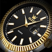 voordelige Quartz-horloges-Olevs Horloges Luminous Kalender Mode Trend Leven Reizen Quartz Horloge Eenvoudige Vrijetijd Waterdichte Sporten Herenhorloge
