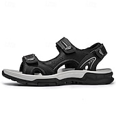 economico sandali da esterno-sandali sportivi da uomo marroni per l&#039;esterno con cinturini regolabili e suola antiscivolo - comode scarpe estive per escursioni, spiaggia e abbigliamento casual