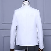 cheap Outfits-Retro Vintage 1980s Pants Outfits Suits &amp; Blazers Prince Aristocrat Sequins Jacquard Fancy Dress Men's Halloween Carnival Masquerade Party Performance Pride Parade Adults' Coat Pants