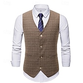 levne Blazery a vesta-Retro Řvoucí 20s 20. léta 20. století Kamizelka Vesta Velký Gatsby Gentleman Retro Pánské Vánoce předvečer Všech svatých Karneval Výkon loučení se svobodou nevěsty Festival Dospělé Vesta Celý rok