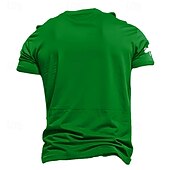 economico Magliette di San Patrizio-San Patrizio Per uomo Trifoglio Irlandese fortunato maglietta Manica corta maglietta Stampa 3D Girocollo Camicia Originale Informale Feste Per eventi Serata Nero Verde scuro Verde Estate Primavera
