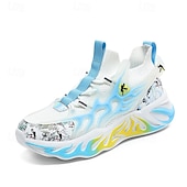 economico Sneakers da uomo-eleganti sneakers rosse da uomo con motivo a fiamma - eleganti e comode, perfette per feste o uscite informali
