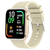 abordables Relojes inteligentes-Reloj inteligente T92 de moda para mujer, pulsera inteligente con control del ritmo cardíaco, del azúcar en sangre y de la temperatura corporal, NFC, llamadas por Bluetooth