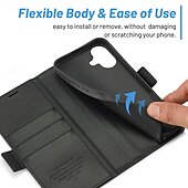 abordables Coques iPhone-téléphone Coque Pour iPhone 16 Pro Max Plus iPhone 15 Pro Max Plus iPhone 14 13 12 11 Pro Max Plus Mini Couvercle rabattable Avec Support Fente pour carte Antichoc Rétro TPU faux cuir