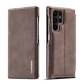 abordables Coques Samsung-Housse de téléphone pour Samsung Galaxy S24 Ultra S24 Plus S24 S23 S23 Ultra S22 S22 Plus Ultra S21 Ultra S21 FE S21 Coque flip avec emplacement pour carte magnétique antichoc rétro TPU PU cuir