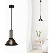 economico Luci Isola cucina-lampada a sospensione in cemento paralume in rete metallica lampada a sospensione industriale moderna in cemento 110-240v