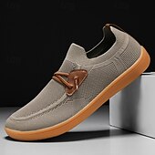 preiswerte Sneaker für Herren-Herren Leichte Barfußschuhe – Atmungsaktive Freizeitsneaker mit Slip-On Design für Gehen, Reisen und Alltag