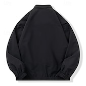 baratos Casacos &amp; Sobretudos para Homem-Homens jaqueta leve Jaqueta utilitária Jaqueta Carga Jaqueta de Transição Férias Diário Anti-desgaste Bolsos Outono &amp; inverno Tecido Moda Clássico Lapela Padrão Preto Branco Amarelo Cinzento Casaco