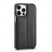 economico Cover per iPhone-Custodia per telefono per iPhone 16 Pro Max Plus iPhone 15 Pro Max Plus iPhone 14 13 12 11 Pro Max Plus Mini Cover flip con slot per schede anti-caduta retrò TPU pelle PU