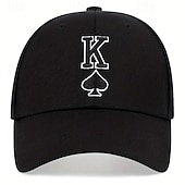 preiswerte Baseballkappe für Herren-Herren Cap Basecap Sonnenhut Kappe Schwarz Rote Acrylfasern Bestickt Modisch Brautkleider schlicht Strasse Täglich Poker Einstellbar Sonnenschutz Atmungsaktiv