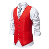 levne Blazery a vesta-Retro Řvoucí 20s 20. léta 20. století Kamizelka Vesta Velký Gatsby Gentleman Retro Pánské Vánoce předvečer Všech svatých Karneval Výkon loučení se svobodou nevěsty Festival Dospělé Vesta Celý rok