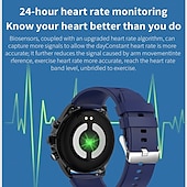 tanie Smartwatche-iMosi ET440 Inteligentny zegarek 1.39 in Inteligentny zegarek Bluetooth EKG + PPG Monitorowanie temperatury Krokomierz Kompatybilny z Android iOS Damskie Męskie Odbieranie bez użycia rąk Wodoodporny