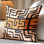 levne boho styl-1 ks Polyester Polštářový potah, Geometrický Retro Vinobraní Cikánský Obdélníkový Zip Polyester Tradiční Klasický