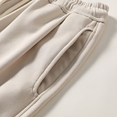 billige Herre Elite Bukser-Herre Atletisk bukser Aktive bukser Aktiv Joggere Helfarge Full lengde utendørs Feriereise Hjem Sport Mote Navyblå Beige Mikroelastisk