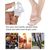 economico Bretelle &amp; Supporti-2 paia di separatori per dita dei piedi, distanziatori per dita dei piedi per donne e uomini per correggere l&#039;alluce valgo, alleviare il dolore ai piedi, allineamento del piede, raddrizzatori per dita