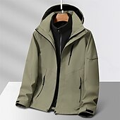 baratos Casacos Leves, Polares &amp; Caminhada-Mulheres Jaqueta Softshell Jaqueta de Trilha Inverno Ao ar livre Térmico / Quente Forro de Velocino A Prova de Vento Impermeável Jaquetas 3-em-1 Jaqueta de Inverno Jaqueta corta-vento Viajar Cinzento