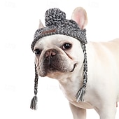 abordables Bandanas y Sombreros-Gorro de punto acogedor para perros: accesorio de invierno cálido, resistente al viento y suave para mascotas de razas pequeñas y grandes: perfecto para actividades al aire libre en climas fríos