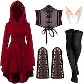 abordables Tenues-Rétro Vintage Médiéval Renaissance Robe Ceinture Taille Accessoires Ren Faire Femmes Viking Fantaisie Halloween Carnaval Mascarade Performance Scène LARP Adulte Robe Plus d&#039;accessoires