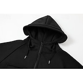abordables sudaderas basicas hombre-Hombre Sudadera con capucha y cremallera completa Sudadera con cremallera Sudadera táctica con capucha Negro Vino Verde Ejército Caqui Gris Oscuro Con Capucha Plano Cerrar Bolsillo Deporte Diario