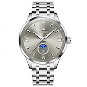 abordables Montres à quartz-OLEVS Hommes Montres à quartz Créatif Minimaliste Mode Décontractée Lumineux Calendrier Date Semaine IMPERMÉABLE Acier Suivre