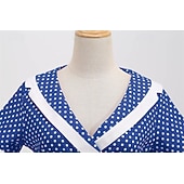 economico Vestiti-Elegante Classico Anni 1950 Vestito A Pois Linea ad A Costume Per donna San Valentino Evento / Festa Data Tè Adulti Vestito Primavera &amp; Estate