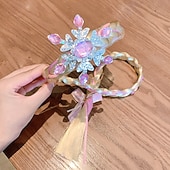 baratos Coroas &amp; Diademas-Infantil Para Meninas Acessórios de Cabelo Ativo Doce Festa Aniversário Floco de Neve Rosa Azul