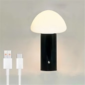 cheap Table Lamps-LED Mushroom Desk Lamp - USB Powered with Touch Color Dimming for Outdoor Camping Indoor Kitchen Use