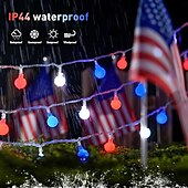 Χαμηλού Κόστους Plug In Ηλεκτρικό-globe rgb string φώτα με τηλεχειριστήριο - 100-800 led φώτα νεράιδων για γιορτές φεστιβάλ 12m/22m/30m/50m/100m