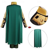 baratos Trajes para meninos-Ragnarök Loki Roupa Ocasiões Especiais Fatos de Corpo Trajes temáticos de filmes e séries Cosplay filme for Para Meninos Crianças Dia Das Bruxas Carnaval Espetáculo Festa Palco