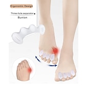 economico Bretelle &amp; Supporti-2 paia di separatori per dita dei piedi, distanziatori per dita dei piedi per donne e uomini per correggere l&#039;alluce valgo, alleviare il dolore ai piedi, allineamento del piede, raddrizzatori per dita