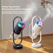 cheap Smart Lights-360° LED Smart Light Rotating Humidification Projection Lamp - Creative Mini Silent Fog Aromatherapy Lamp, Portable Car Essential Oil Diffuser, USB Powered Night Light for Decoration