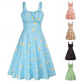 olcso Ruhák-Elegáns Κλασσική 1950-es Ruhák A-vonalú Női Valentin nap Esemény / Buli Randi Zsúr Felnőttek Ruha Tavaszi nyár