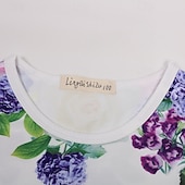 levne Šaty s jednorožcem-Děti Dívčí Šaty Jednorožec Bez rukávů Venkovní Ležérní Módní Rozkošný Polyester Nad kolena Volnočasové šaty Áčkové šaty Léto Jaro 4 roky + Fialová