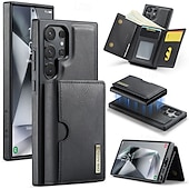 baratos Capa Samsung-Capa de Telefone para Samsung Galaxy S24 Ultra Plus S24 FE S23 Ultra Plus S22 Plus Ultra S21 Ultra S25 Capa Traseira com Suporte Magnético Carregamento Sem Fio Retro TPU PC