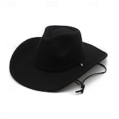 Homme Chapeau de soleil Chapeau de cowboy Chapeau Fedora Trilby Noir Rouge Laineux Le style rétro Mode 18ème siècle État du Texas du quotidien Le thème de la fête Couleur unie / unie Ecran Solaire abordables Chapeaux homme-Homme Chapeau de soleil Chapeau de cowboy Chapeau Fedora Trilby Noir Rouge Laineux Le style rétro Mode 18ème siècle État du Texas du quotidien Le thème de la fête Couleur unie / unie Ecran Solaire