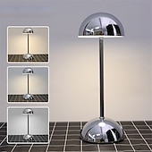 economico Lampade da tavolo-lampada da scrivania retrò in metallo - luce da comodino touch con ricarica wireless tramite USB per casa, soggiorno, camera da letto, 1 pz