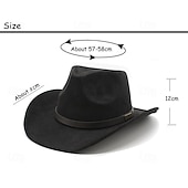 abordables Chapeaux homme-Homme Chapeau de soleil Chapeau de cowboy Chapeau Fedora Trilby Noir Chameau Laineux Le style rétro Mode 18ème siècle État du Texas du quotidien Le thème de la fête Couleur unie / unie Ecran Solaire