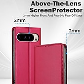 abordables Otras carcasas-teléfono Funda Para Google Píxel 9 Pro Pixel 9 Pro XL Pixel 8 Pro Pixel 8 Píxel 9 Pixel 7 Pixel 7 Pro Gire la tapa con Soporte Ranura para tarjetas Antigolpes Retro TPU Cuero de PU