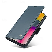 abordables Coques iPhone-téléphone Coque Pour iPhone 16 Pro Max Plus iPhone 15 Pro Max Plus iPhone 14 13 12 11 Pro Max Plus Mini Couvercle rabattable Avec Support Fente pour carte Antichoc Rétro TPU faux cuir