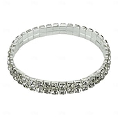 cheap Bracelets &amp; Bangles-Women&#039;s Bracelet Fancy Graduation Precious Elegant Fashion Stylish Alloy Bracelet Jewelry Silver For Party