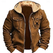 abordables Sweats de Chasse-Homme Cerf Toison Sweats à Capuche Sweat à capuche Sweat à capuche Capuche Mode 3D effet Vacances Chasse Marron Vert Zippé Poche Automne Hiver Designer