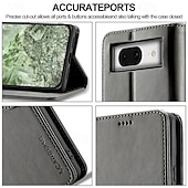 levne Ostatní pouzdra-telefon Carcasă Pro Google Pixel 9 Pro Pixel 9 Pro XL Pixel 8 Pro Pixel 8 Pixel 9 Pixel 7 Pixel 7 Pro Pixel 6 Pixel 6 Pro Flip Cover se stojánkem Magnetické Slot pro kartu Retro TPU PU kůže