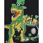 voordelige Jongens 3D Dieren-Sint Patrick Jongens 3D Grafisch Dinosaurus T-shirt Korte mouw Zomer Lente Modieus Basic Kinderen 4-12 jaar Strakke ronde hals Buiten Casual Dagelijks Normale pasvorm
