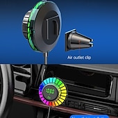 お買い得  車用Bluetoothキット/ハンズフリー-急速充電カーチャージャー、Bluetooth MP3プレーヤー、ロスレス音楽、電圧表示、音声コントロール、眩しい光の効果