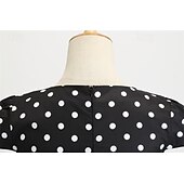 cheap Dresses-Elegant Classical 1950s Dress Polka Dot A-Line Women&#039;s Valentine&#039;s Day Event / Party Date Tea Party Adults&#039; Dress Spring &amp; Summer